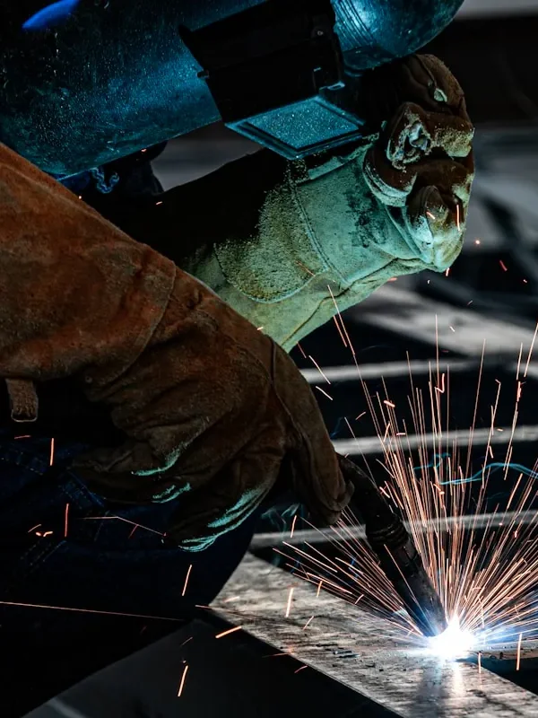 TIG welder at work Dubai
